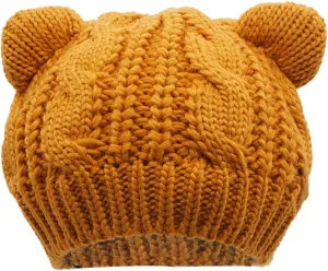 umbresen Cute Woollike Knitted CAT Kitty Ears Women Lady Girl Headgear Crochet Christmas Hats