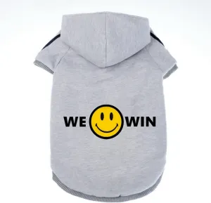 Weowin Pet Outfit - Cute Dog Hoodies Tracksuit Sweater Sweatshirt Winter Cold Weather Coat 2-Legs Grey for Small Medium Large Dogs Boy or Girl (X-Large)