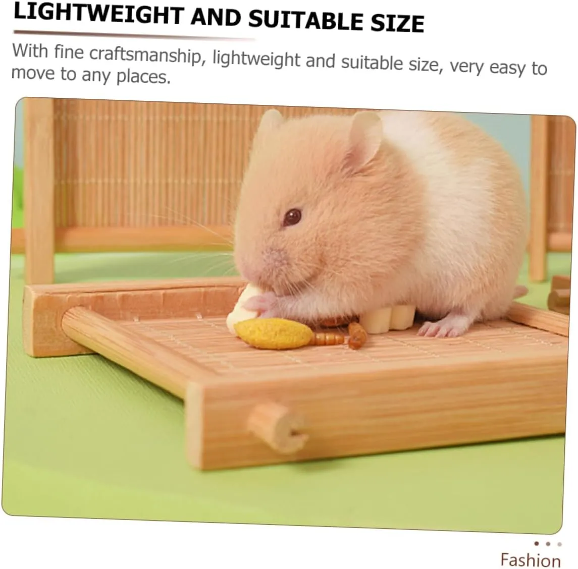 Yardwe Hamster Cooling Bed Bamboo Mat for Small Pet Light Comfortable Summer Pad